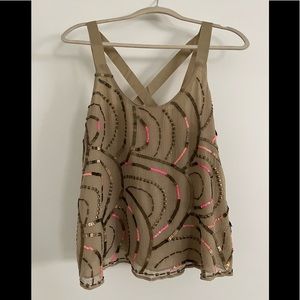 Free People Sequin Tank Top